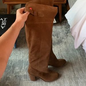 Dolce Vita Tall Suede Camel Boots